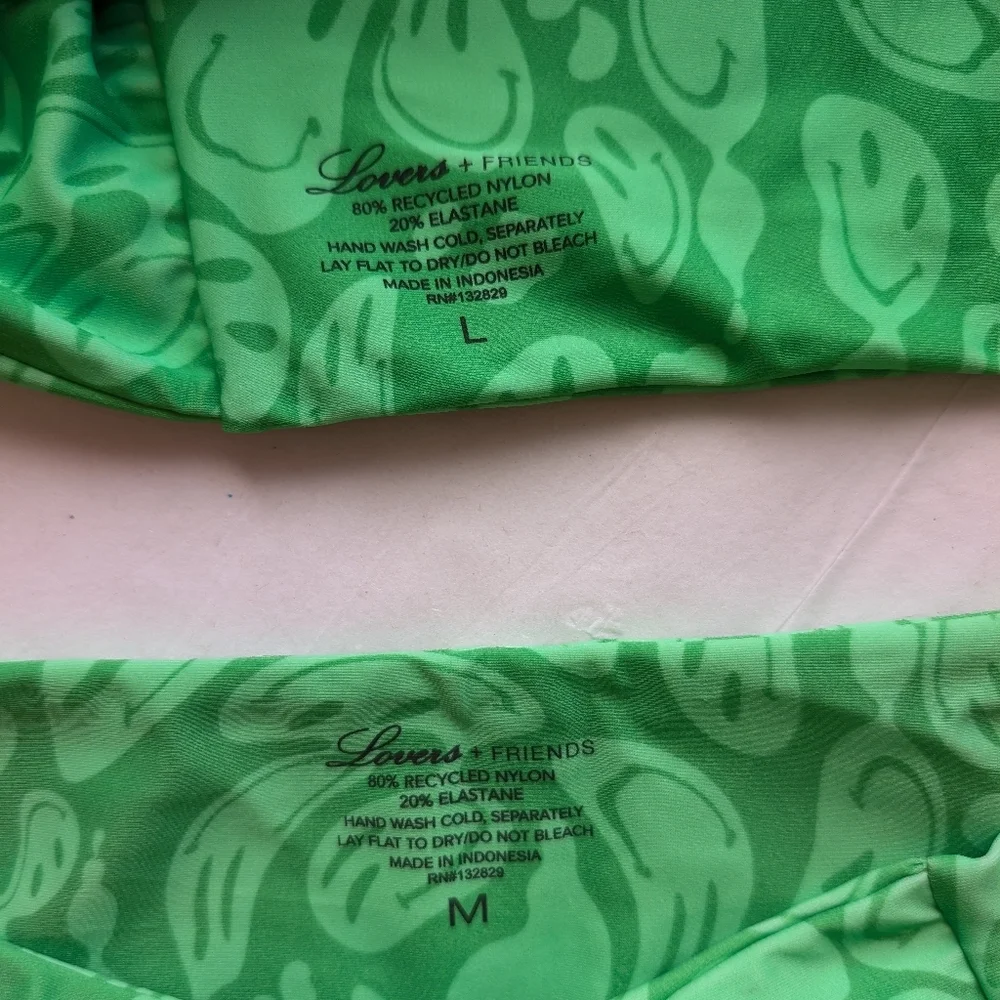 Lovers + Friends Bikini Swimsuit Fun Loving Top & Bottom 2 Piece M/L - Picture 6 of 6